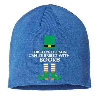 This Leprechaun Can Be Bribed With Books Read St Paddy Day Gift Sustainable Beanie