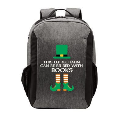 This Leprechaun Can Be Bribed With Books Read St Paddy Day Gift Vector Backpack