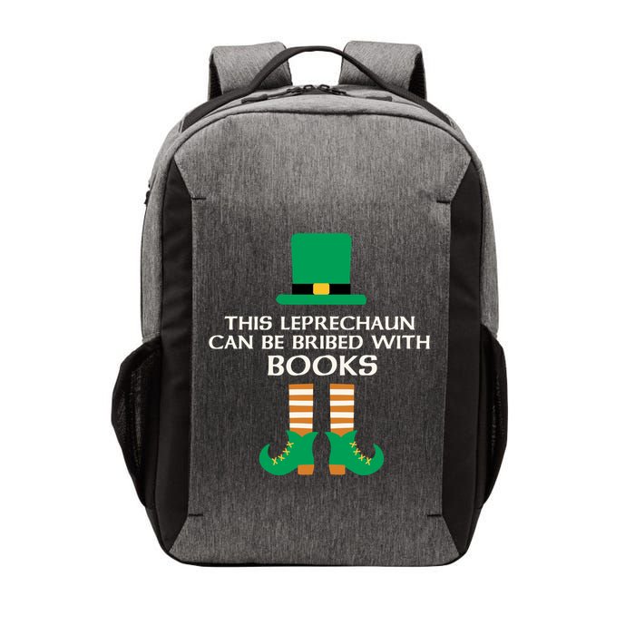 This Leprechaun Can Be Bribed With Books Read St Paddy Day Gift Vector Backpack