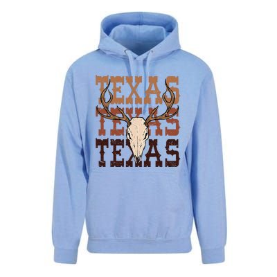 Texas Longhorn Cowboy Cowgirl Western Texas Unisex Surf Hoodie