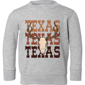 Texas Longhorn Cowboy Cowgirl Western Texas Women Men Toddler Sweatshirt