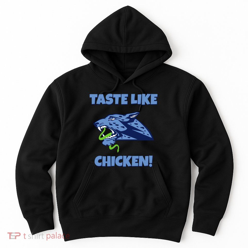 Taste Like Chicken Football Panther Eating Snake Football Rivals Hoodie