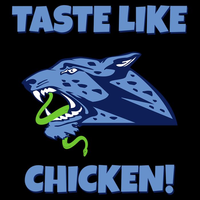 Taste Like Chicken Football Panther Eating Snake Football Rivals Poster