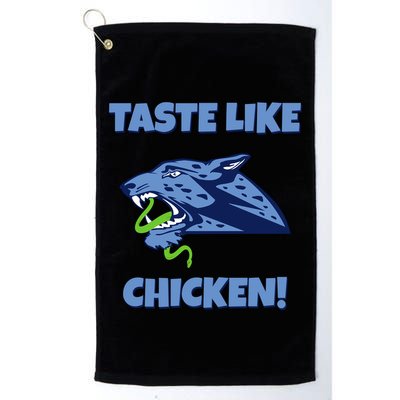 Taste Like Chicken Football Panther Eating Snake Football Rivals Golf Towel