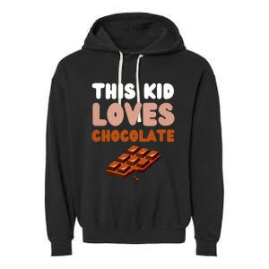 This Loves Chocolate Fun Novelty Funny Food Garment-Dyed Fleece Hoodie