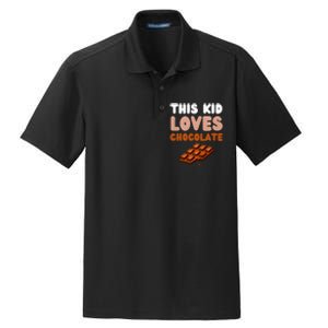 This Loves Chocolate Fun Novelty Funny Food Dry Zone Grid Polo