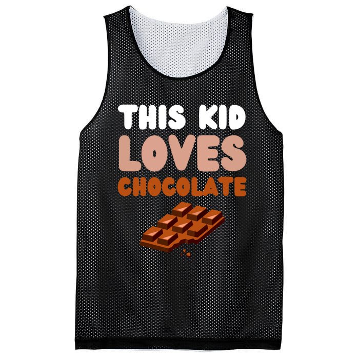 This Loves Chocolate Fun Novelty Funny Food Mesh Reversible Basketball Jersey Tank