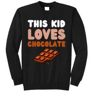 This Loves Chocolate Fun Novelty Funny Food Tall Sweatshirt