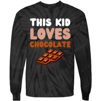 This Loves Chocolate Fun Novelty Funny Food Tie-Dye Long Sleeve Shirt