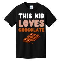 This Loves Chocolate Fun Novelty Funny Food Kids T-Shirt