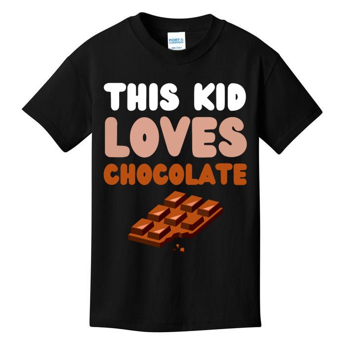 This Loves Chocolate Fun Novelty Funny Food Kids T-Shirt