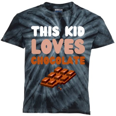 This Loves Chocolate Fun Novelty Funny Food Kids Tie-Dye T-Shirt