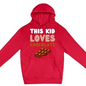 This Loves Chocolate Fun Novelty Funny Food Premium Pullover Hoodie