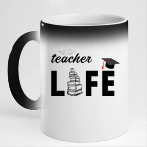 Teacher Life Cute 11oz Black Color Changing Mug