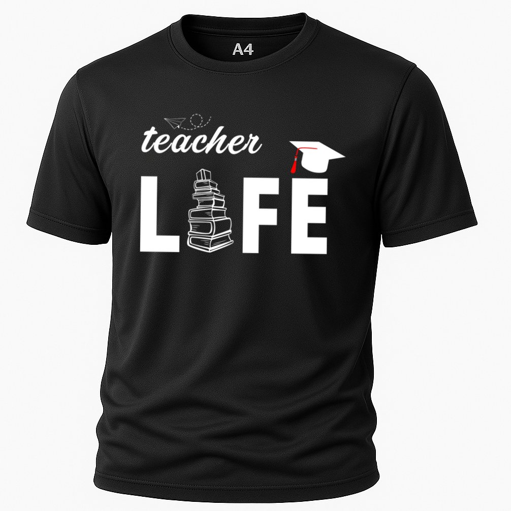 Teacher Life Cute Cooling Performance Crew T-Shirt