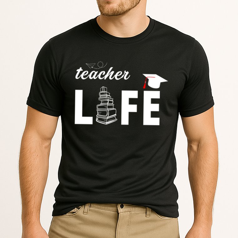 Teacher Life Cute Cooling Performance Crew T-Shirt