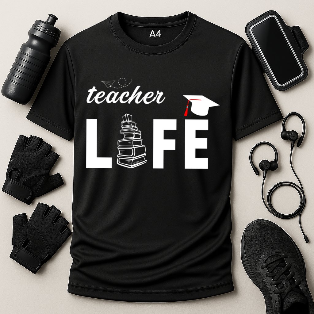 Teacher Life Cute Cooling Performance Crew T-Shirt