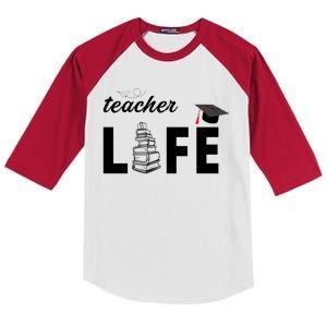 Teacher Life Cute Kids Colorblock Raglan Jersey