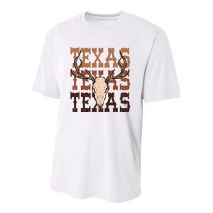 Texas Longhorn Cowboy Cowgirl Western Texas Women Men Youth Performance Sprint T-Shirt