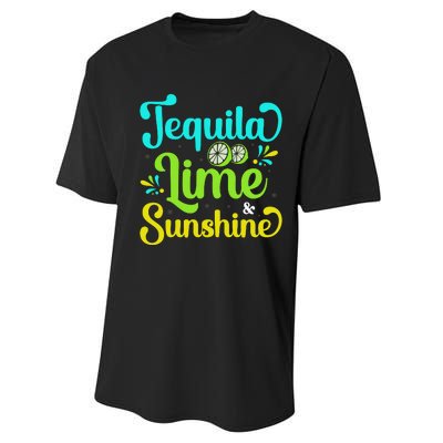 Tequila & Lime Cinco De Mayo T Performance Sprint T-Shirt