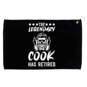 The Legendary Cook Has Retired Chef Kitchen Food U Cook Gift Grommeted Golf Towel