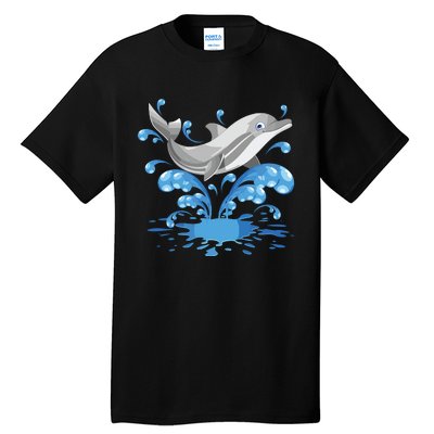 This Loves Dolphins Cute Funny Tall T-Shirt