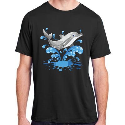 This Loves Dolphins Cute Funny Adult ChromaSoft Performance T-Shirt