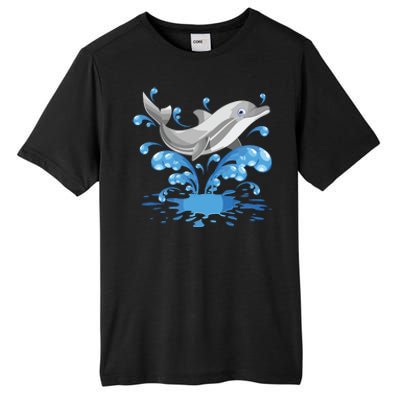 This Loves Dolphins Cute Funny Tall Fusion ChromaSoft Performance T-Shirt