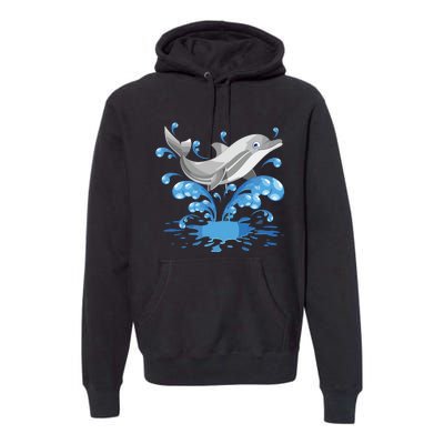 This Loves Dolphins Cute Funny Premium Hoodie