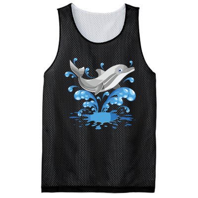 This Loves Dolphins Cute Funny Mesh Reversible Basketball Jersey Tank