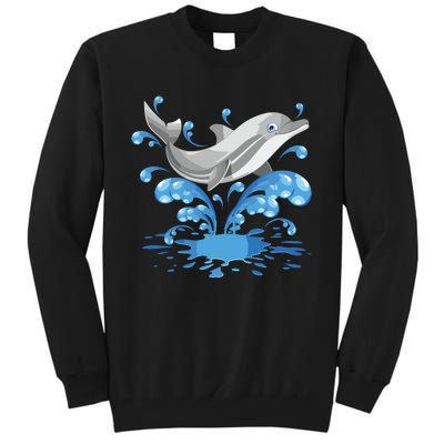 This Loves Dolphins Cute Funny Tall Sweatshirt