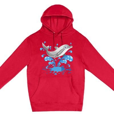 This Loves Dolphins Cute Funny Premium Pullover Hoodie