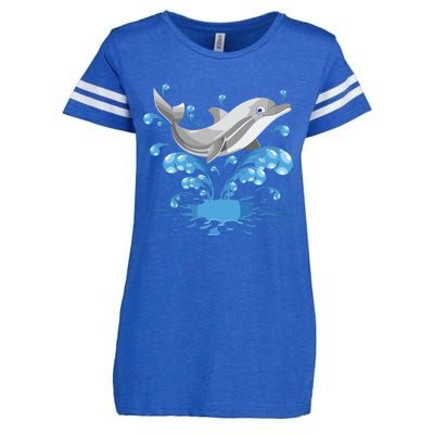 This Loves Dolphins Cute Funny Enza Ladies Jersey Football T-Shirt