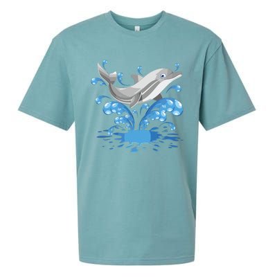 This Loves Dolphins Cute Funny Sueded Cloud Jersey T-Shirt