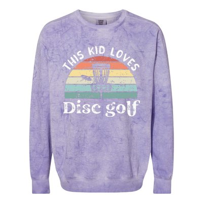 This loves Disc golf Colorblast Crewneck Sweatshirt