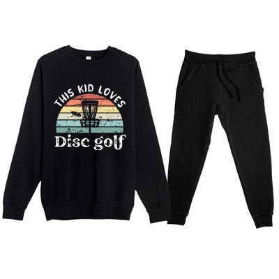 This loves Disc golf Premium Crewneck Sweatsuit Set