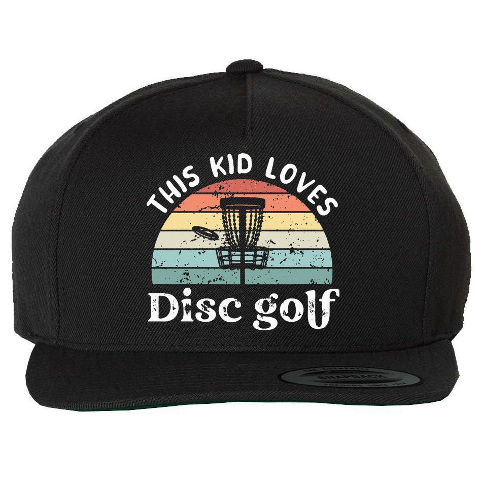 This loves Disc golf Wool Snapback Cap