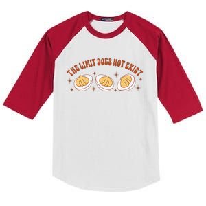 The Limit Does Not Exist Funny Thanksgiving Deviled Egg Kids Colorblock Raglan Jersey