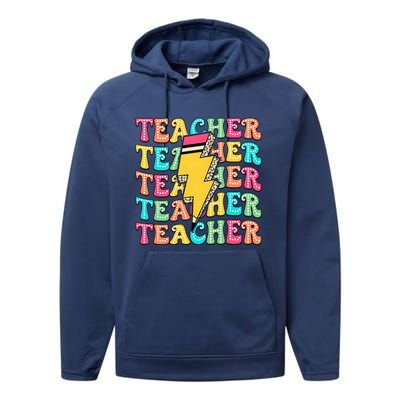 Teacher Last Day Of School Performance Fleece Hoodie