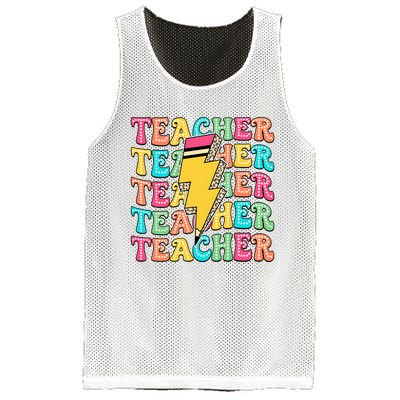 Teacher Last Day Of School Mesh Reversible Basketball Jersey Tank