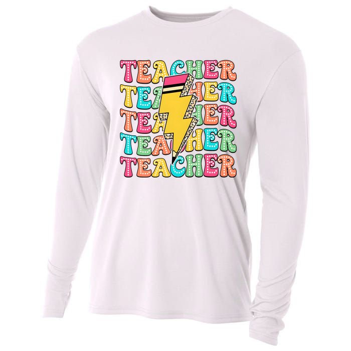 Teacher Last Day Of School Cooling Performance Long Sleeve Crew