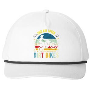 This Loves Dirt Bikes Motocross Dirt Bike Snapback Five-Panel Rope Hat