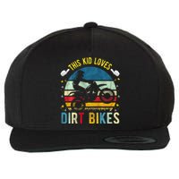 This Loves Dirt Bikes Motocross Dirt Bike Wool Snapback Cap