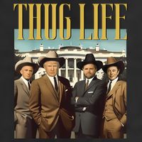 Thug Life Donald Trump Jd Vance Rfk Kennedy Elon 7 Panel Mesh Trucker Snapback Hat
