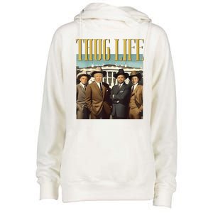 Thug Life Donald Trump Jd Vance Rfk Kennedy Elon Womens Funnel Neck Pullover Hood