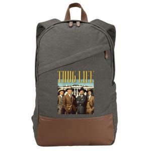 Thug Life Donald Trump Jd Vance Rfk Kennedy Elon Cotton Canvas Backpack