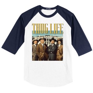 Thug Life Donald Trump Jd Vance Rfk Kennedy Elon Baseball Sleeve Shirt