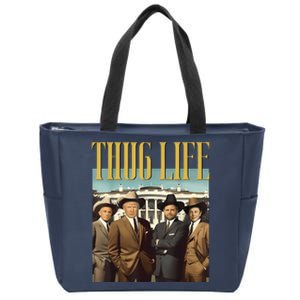 Thug Life Donald Trump Jd Vance Rfk Kennedy Elon Zip Tote Bag