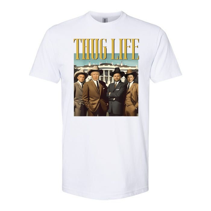 Thug Life Donald Trump Jd Vance Rfk Kennedy Elon Softstyle CVC T-Shirt