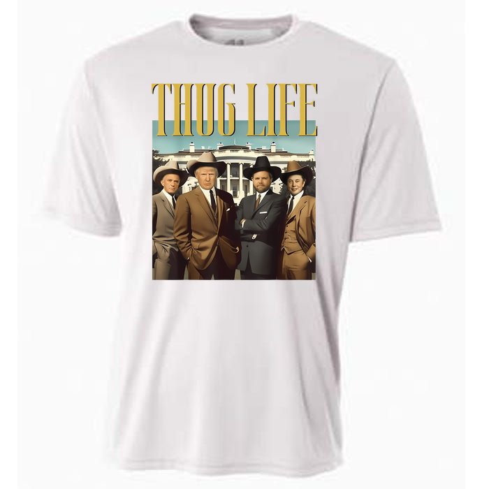 Thug Life Donald Trump Jd Vance Rfk Kennedy Elon Cooling Performance Crew T-Shirt